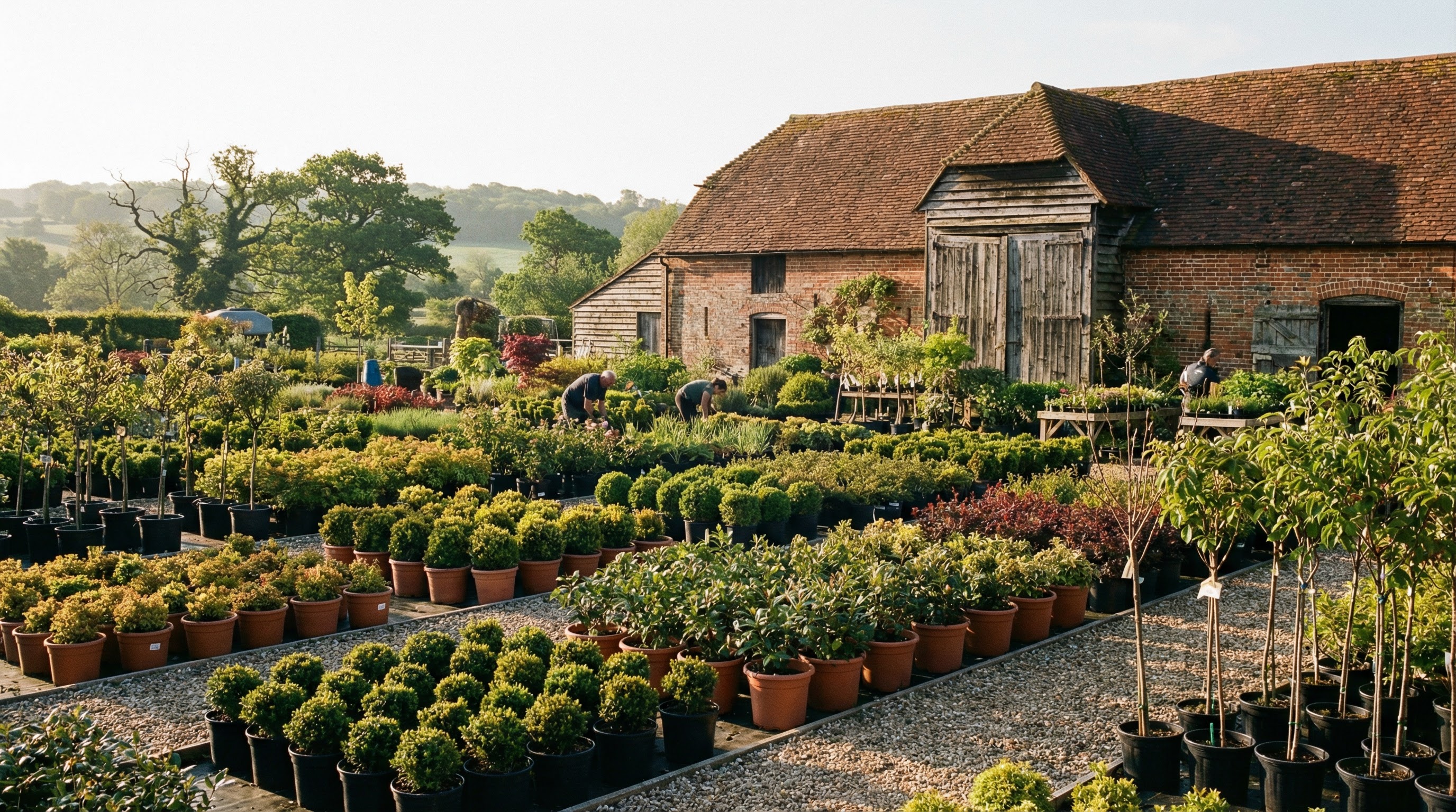 Meadow Farm nursery — Forest Gardeners' base in Tiptoe, Lymington