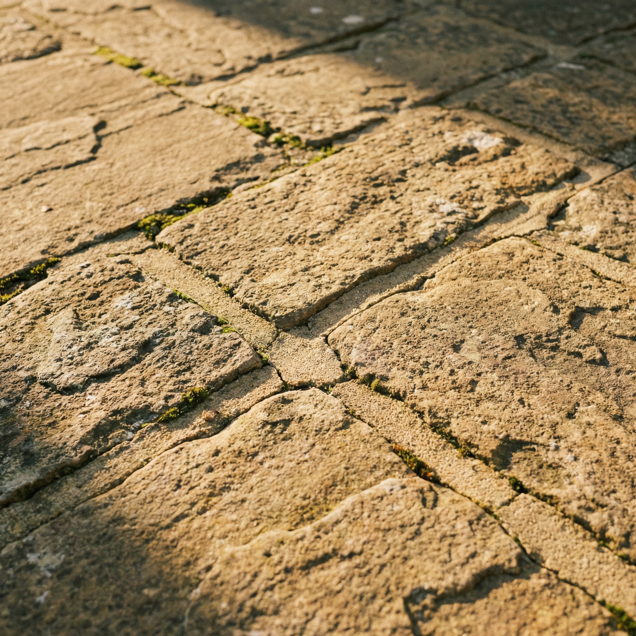 Detail: Cotswold stone patio